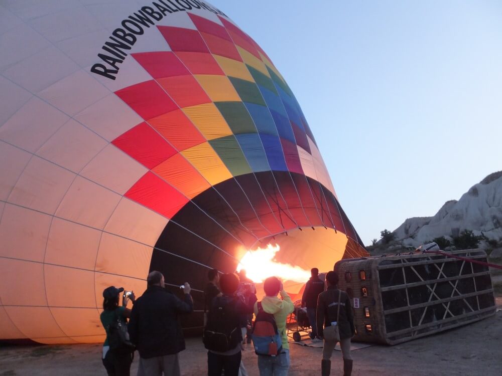 トルコ　気球体験